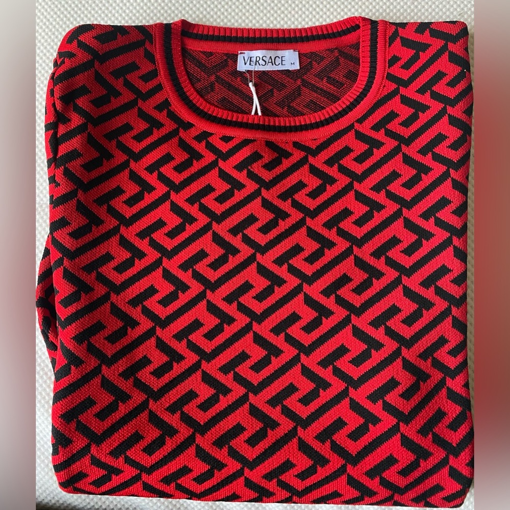 Red Short Sleeve Knitwear